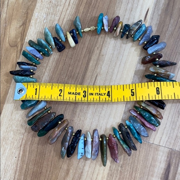 Mixed Stones Artisan Made Collar Necklace - Picture 7 of 8